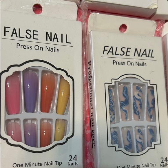 Colorful Press-On Nail Set - Picture 4 of 5